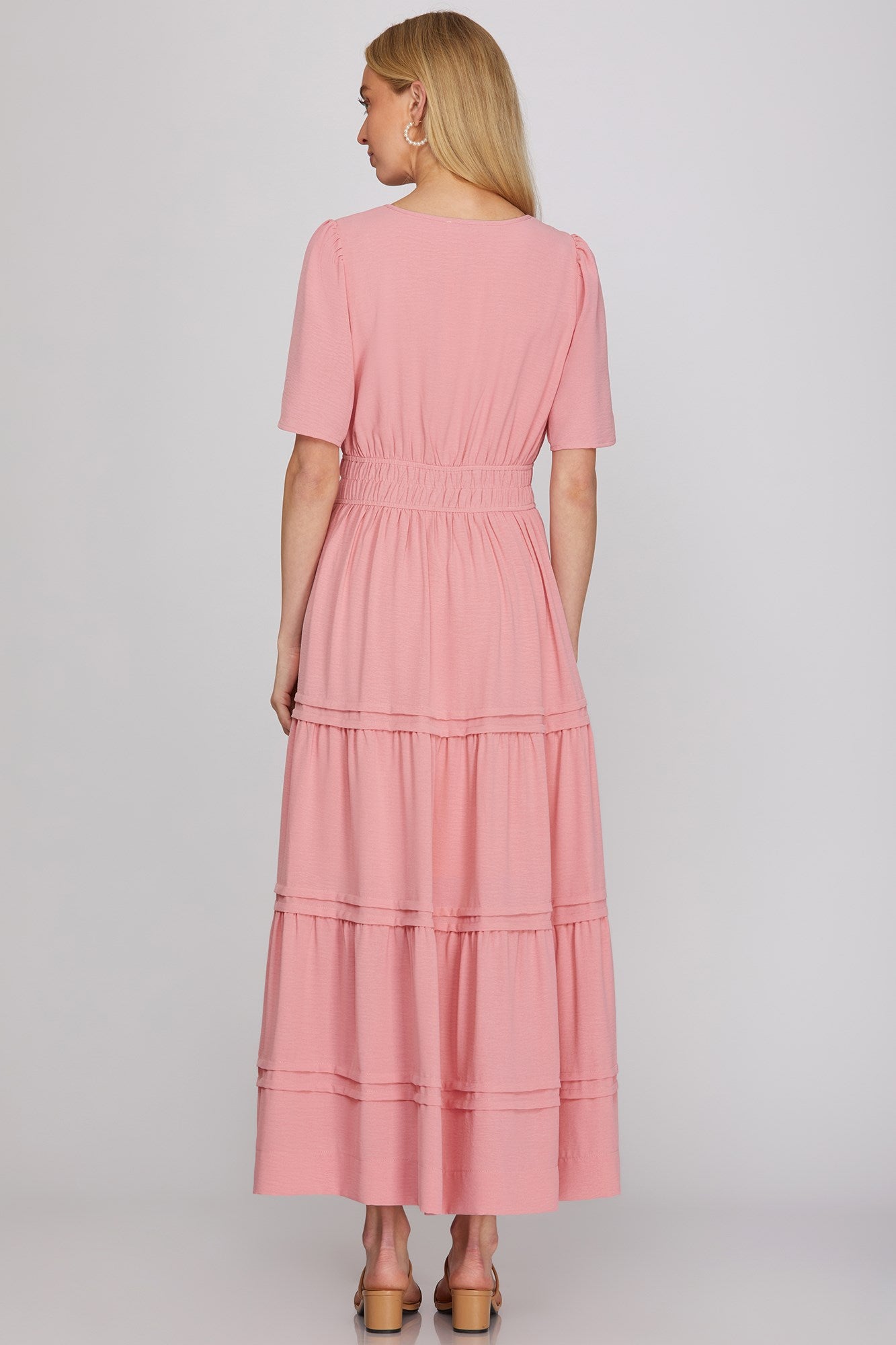 Smocked Tiered Maxi