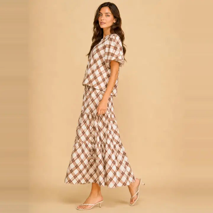 Pretty in Plaid Skirt