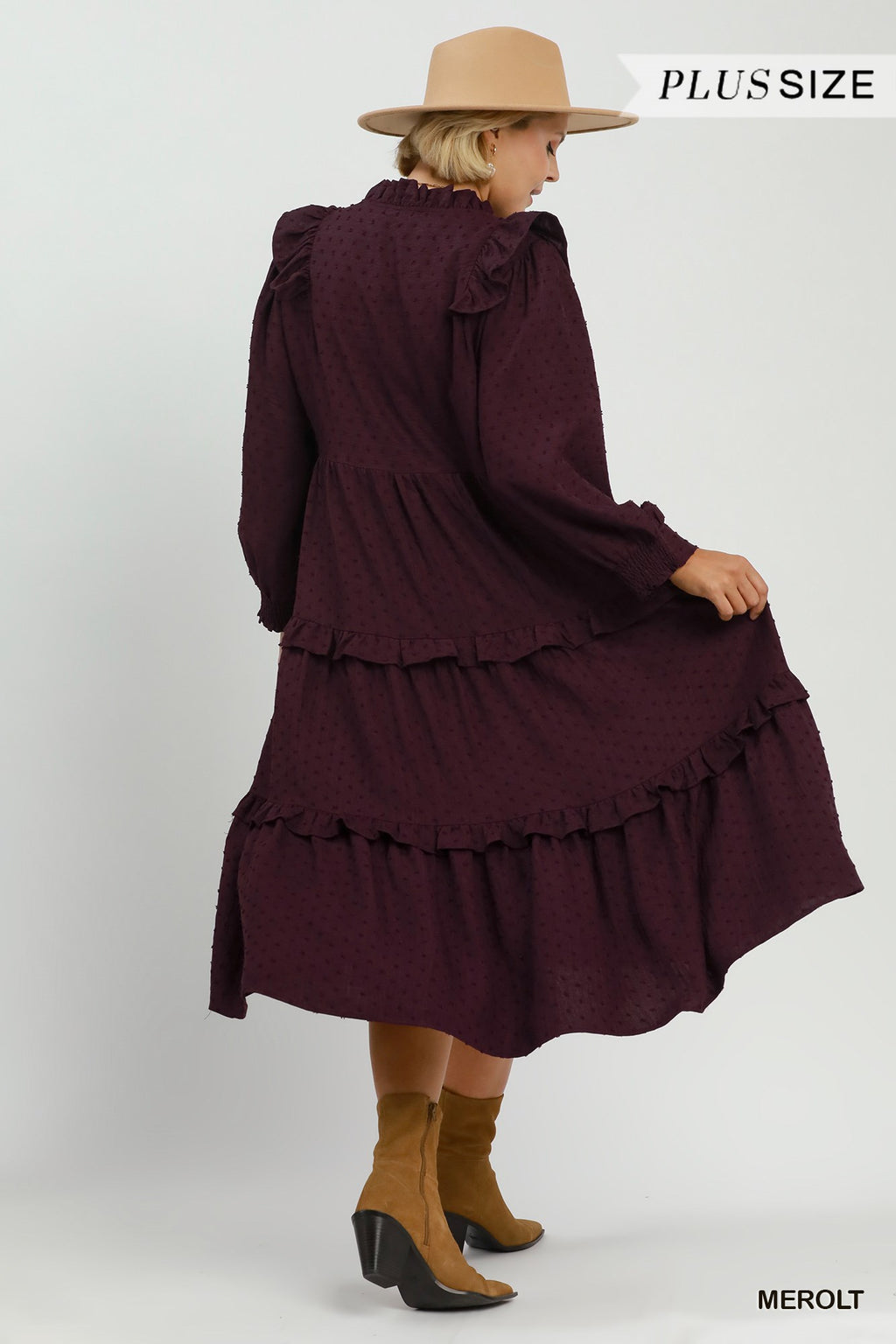 Curvy Everly Ruffle Dress