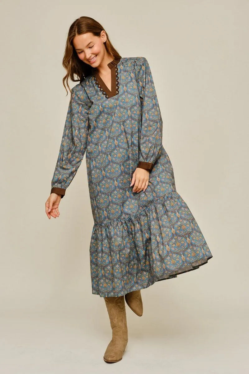 Fall Elegance Midi Dress