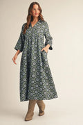 Autumn Gardens Midi Dress