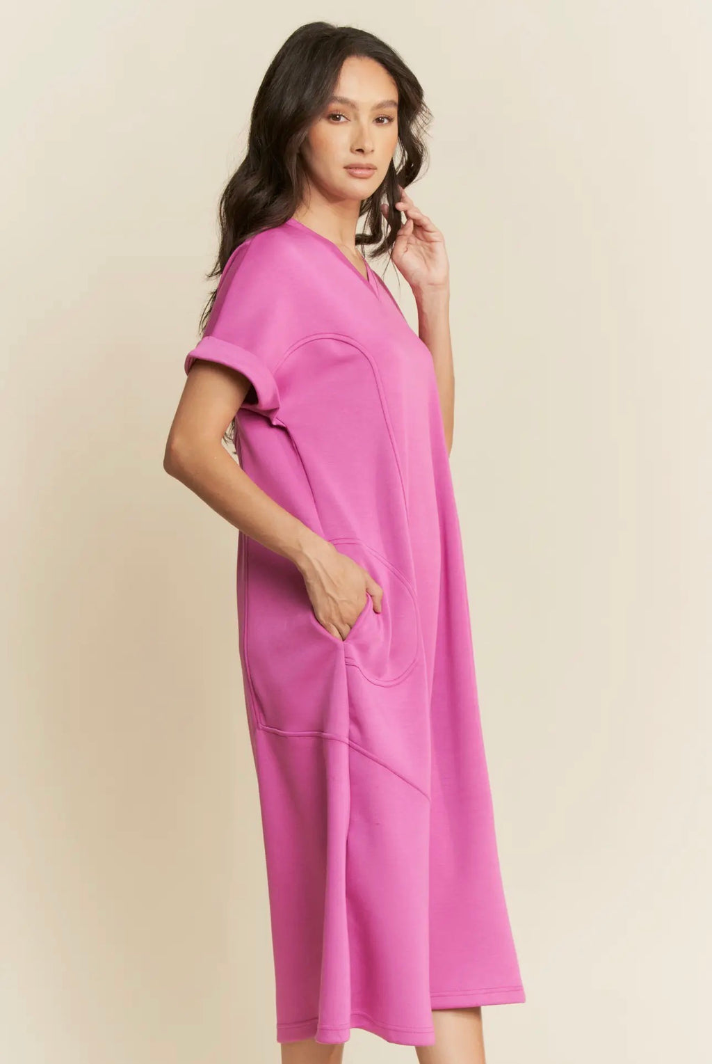 Easy Breezy Pink Midi