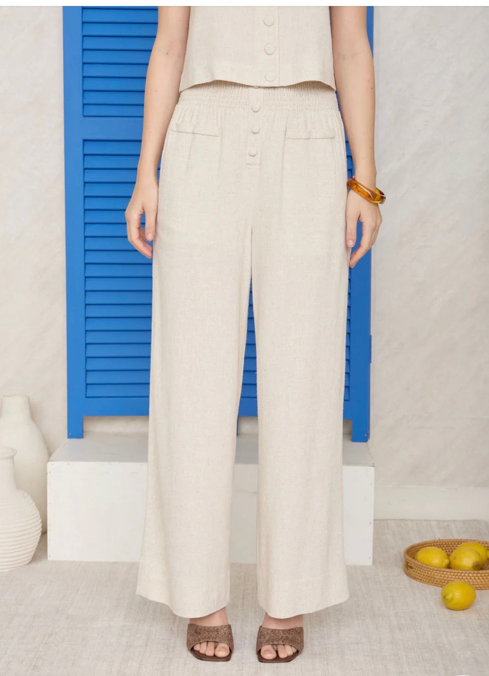 Smocked Waist Pants