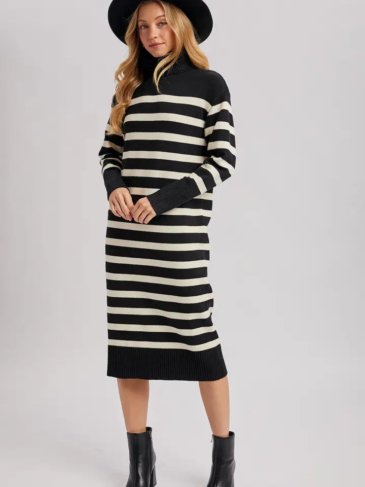 Striped Sweater Dress