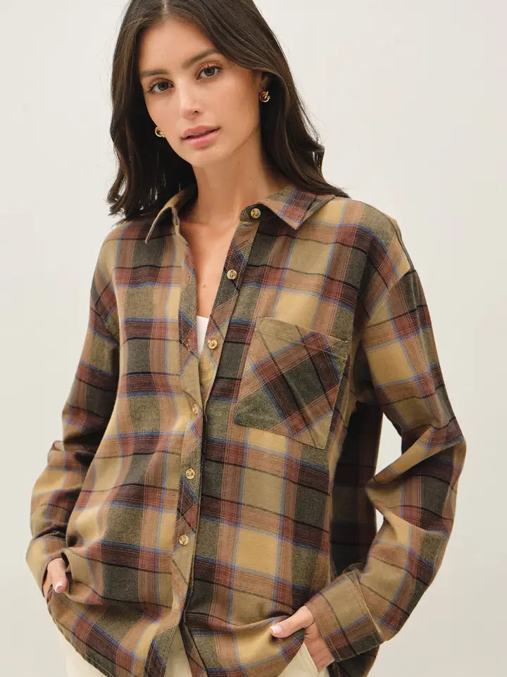 The Fable Plaid Flannel Shirt