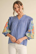 Jardin Embroidered Blouse