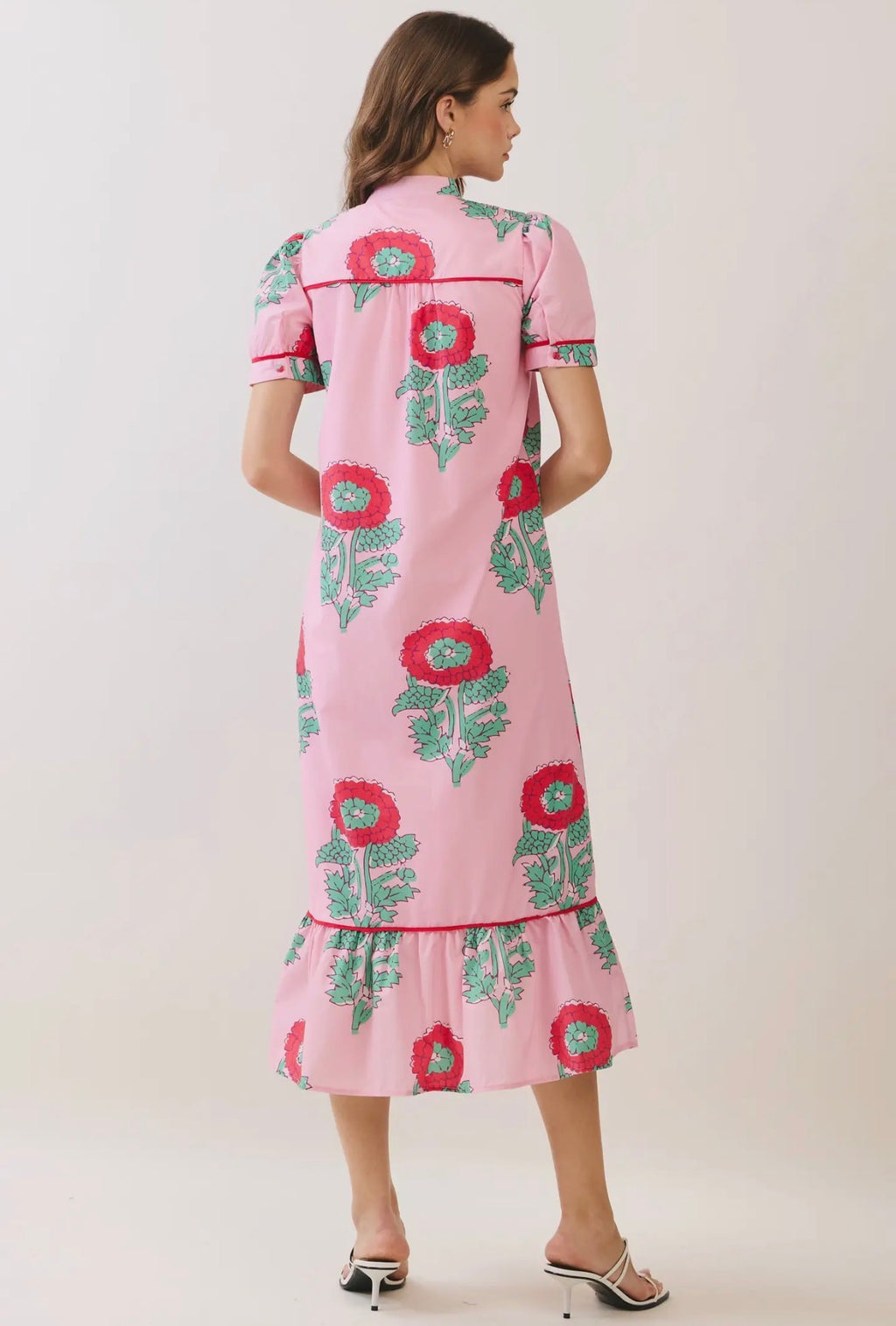 Poppy Garden Midi Dress
