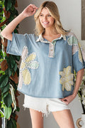 Daisy Patch Top