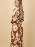 Curvy Fall Floral Dress