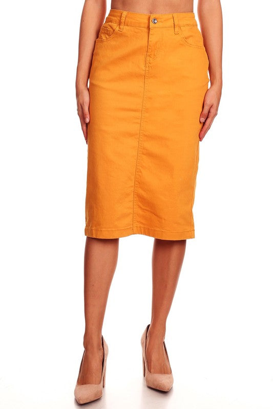 Yam Denim Skirt