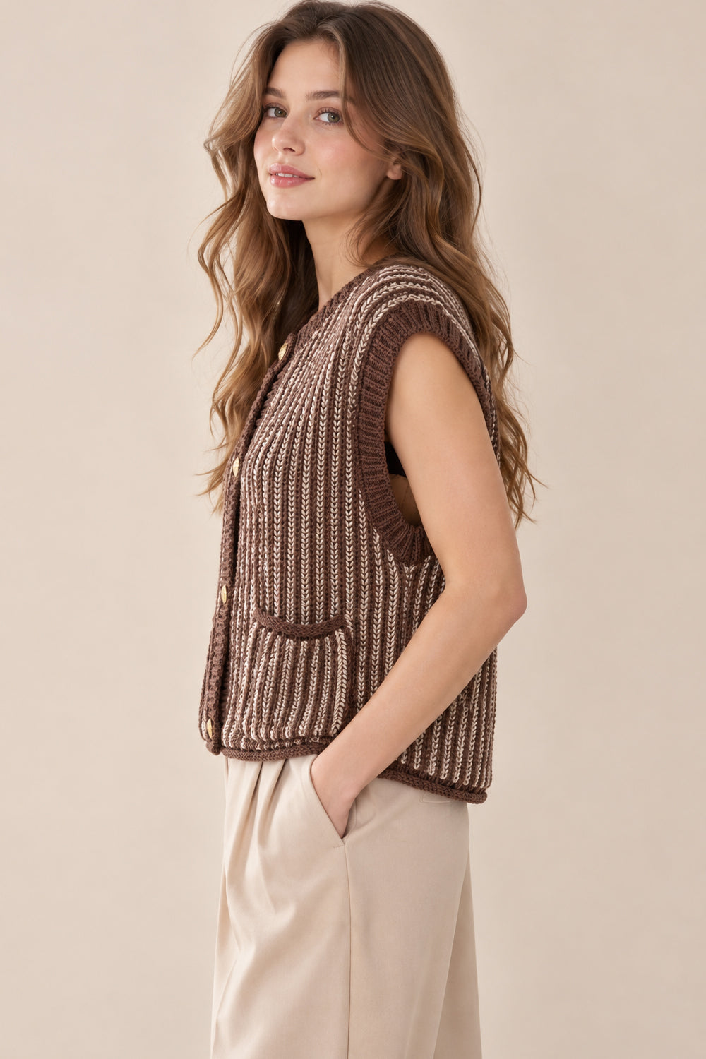 The Mocha Moment Sweater Vest