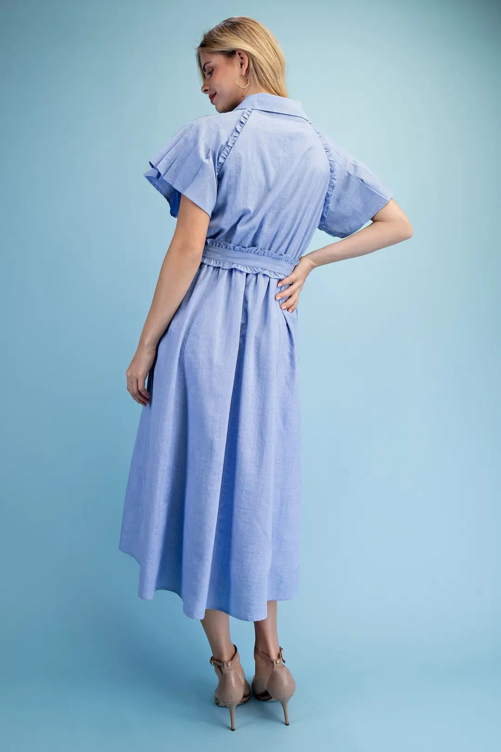 Ruffled Darling Midi Dress