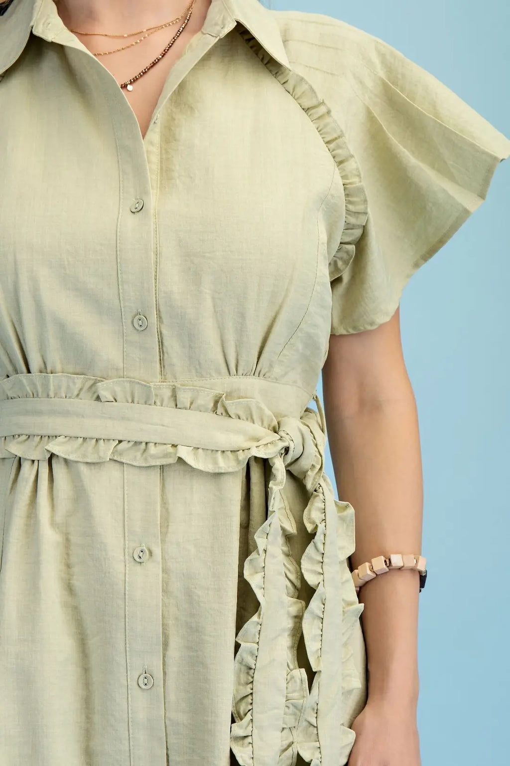Ruffled Darling Midi Dress