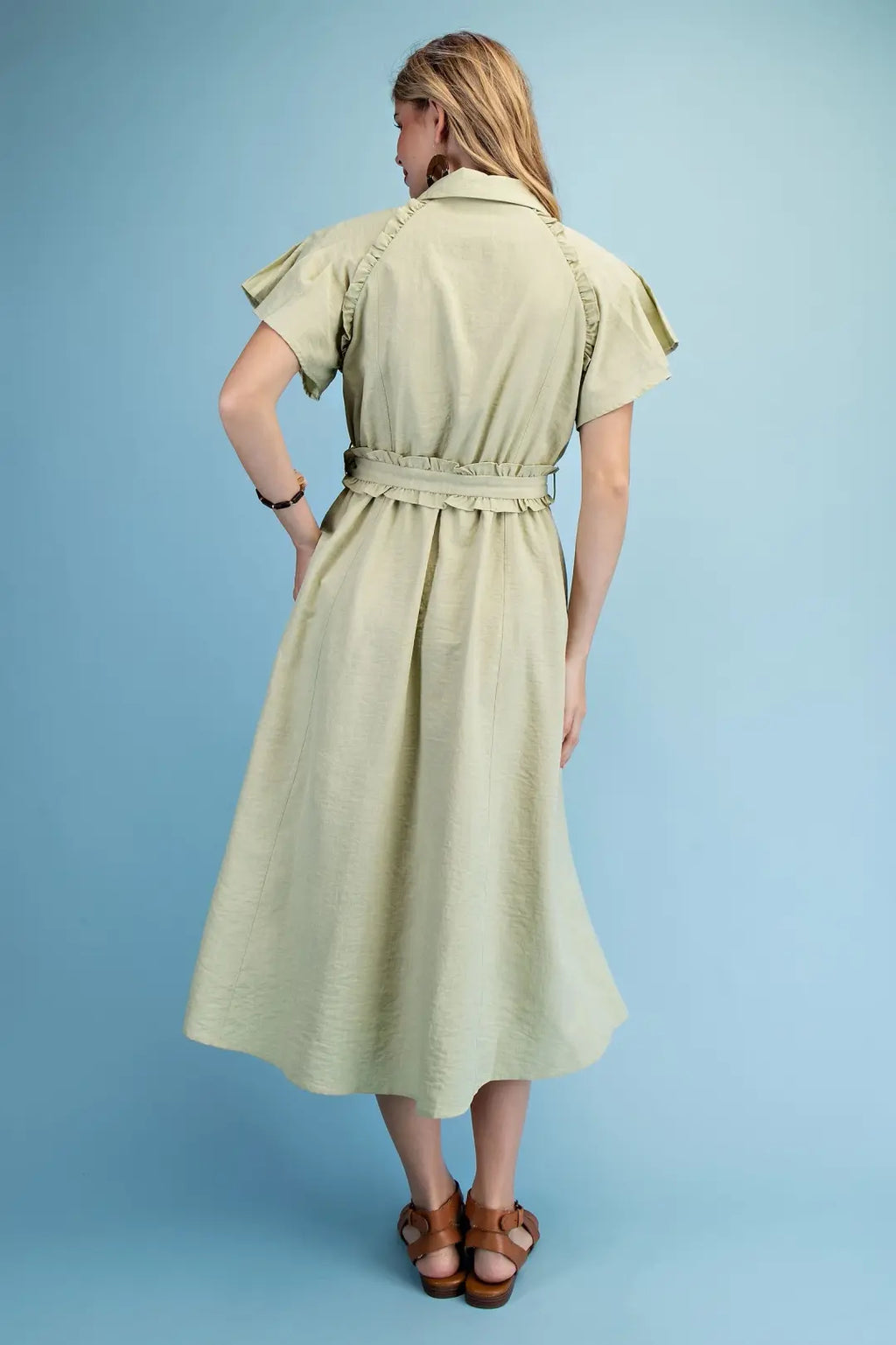 Ruffled Darling Midi Dress