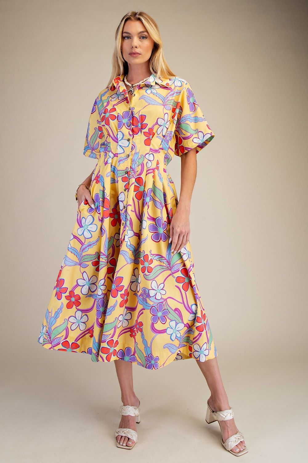 Curvy Petal & Vine Dress