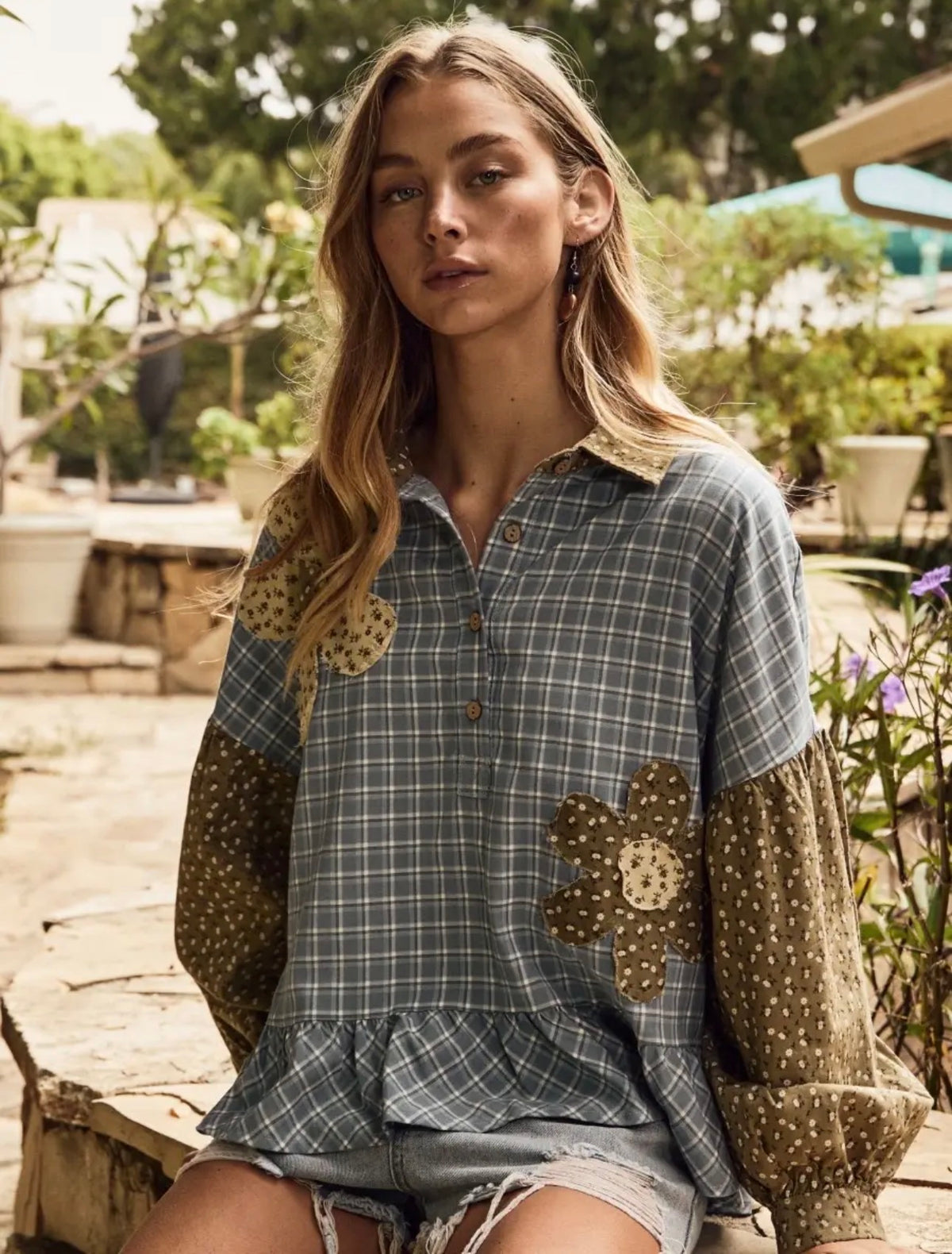Patchwork Petals Top