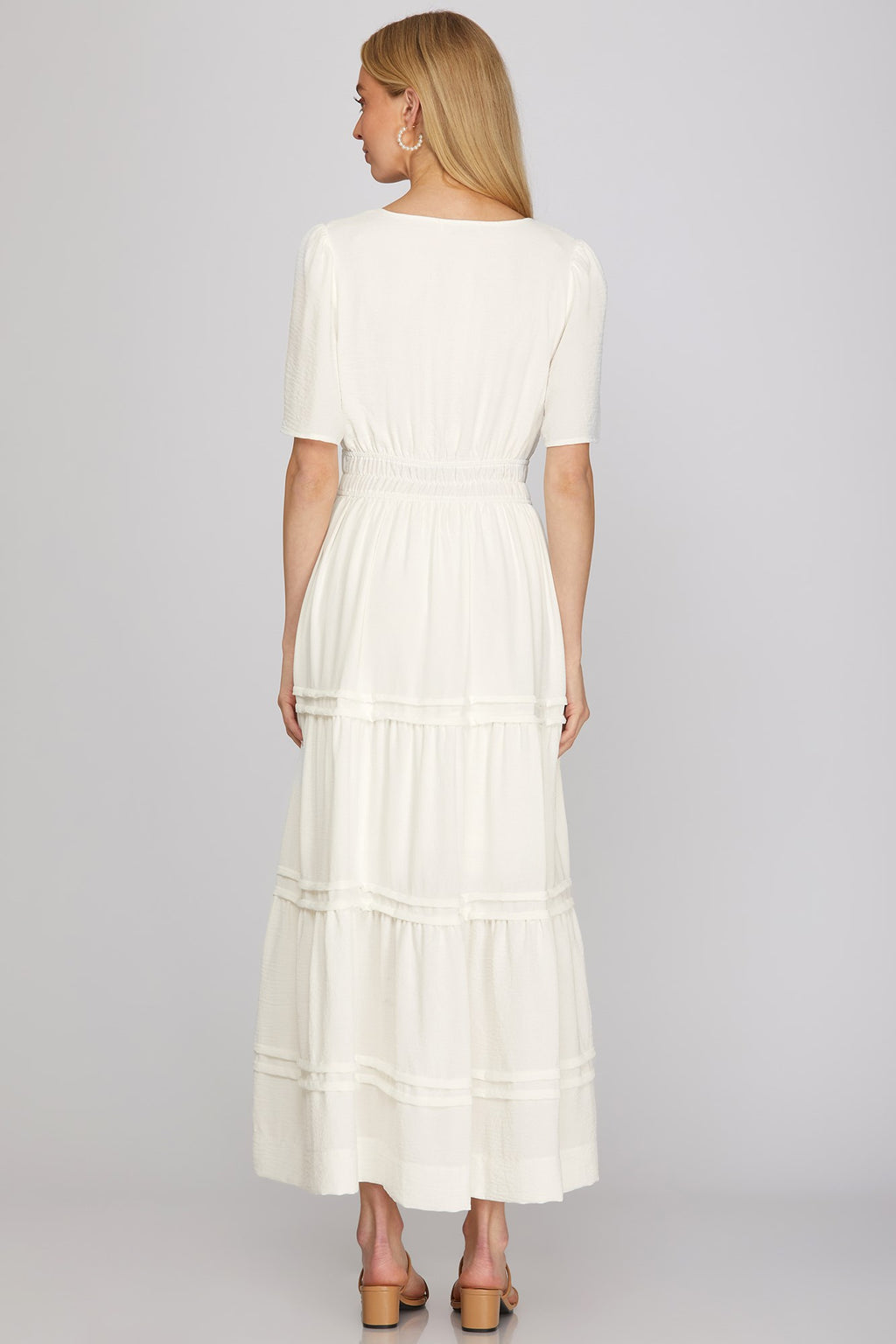 Smocked Tiered Maxi