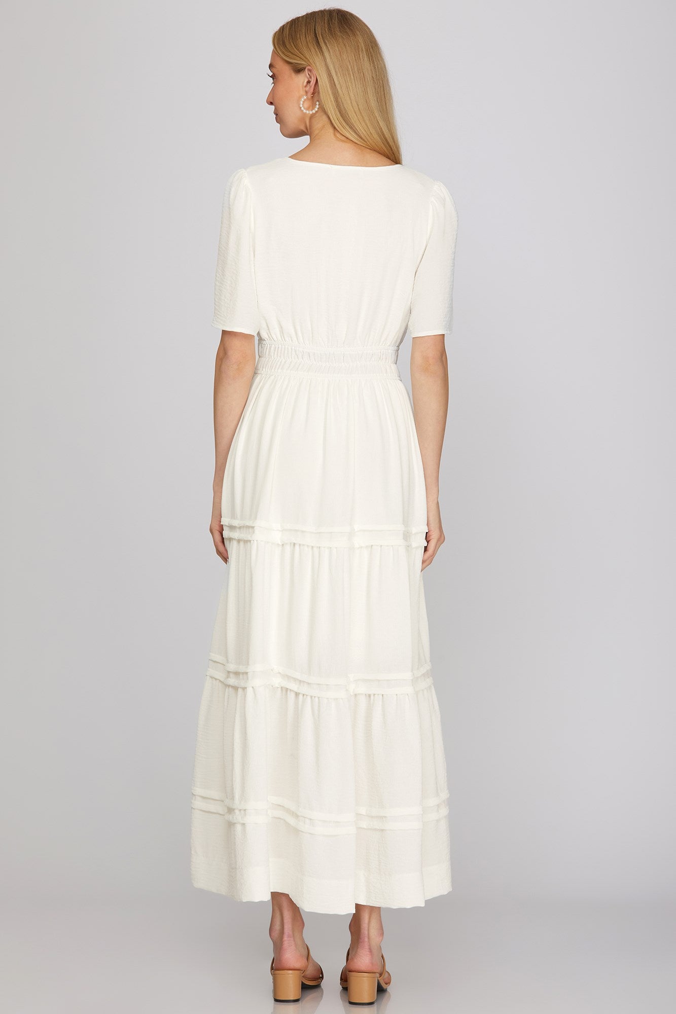 Smocked Tiered Maxi