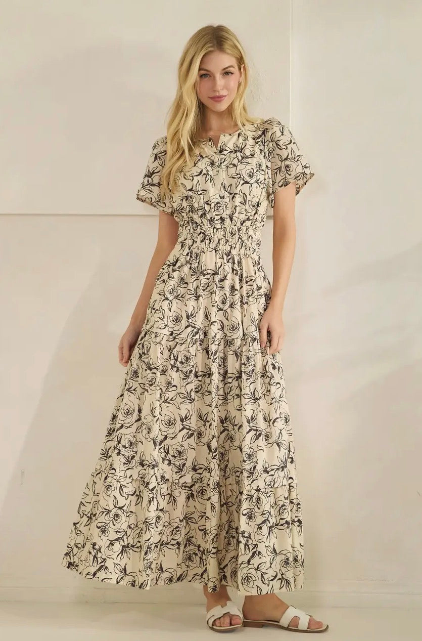 Wild Rose Maxi Dress