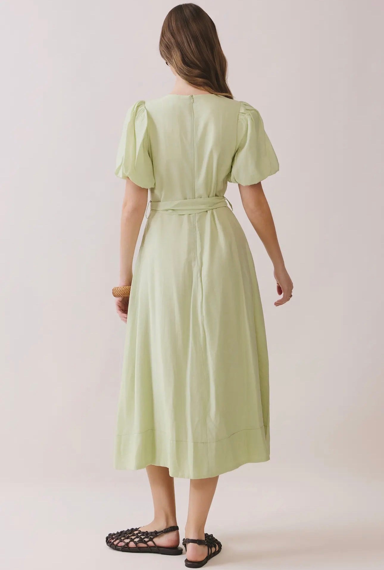 Lime Sherbet Midi Dress