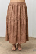 Curvy Jacquard Woven Skirt