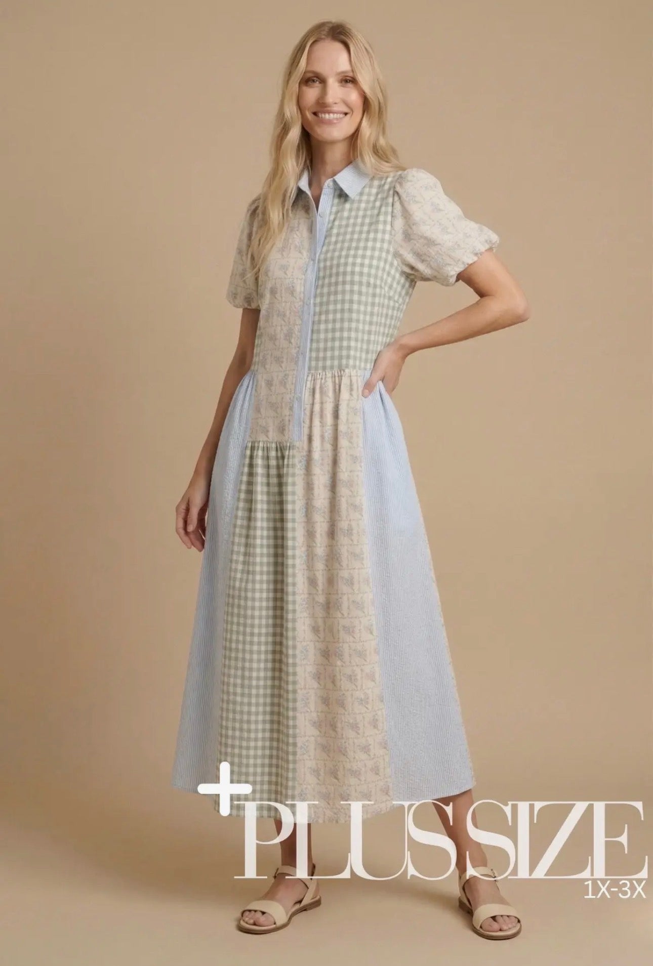 Curvy Cottage Garden Dress