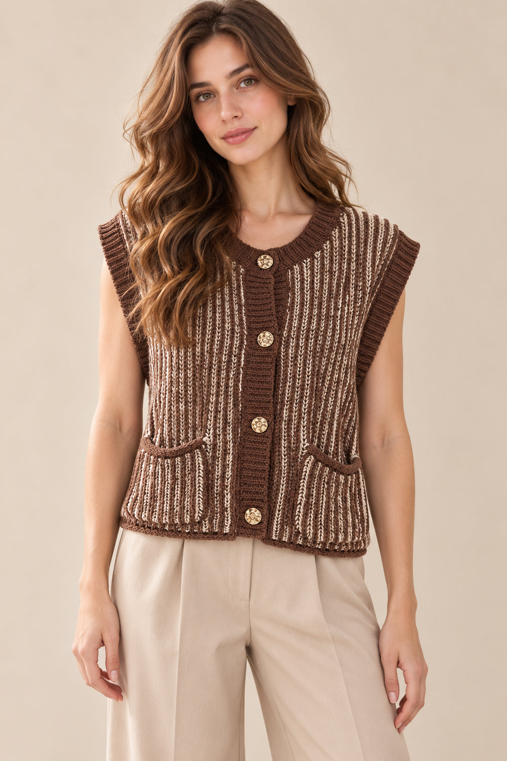 The Mocha Moment Sweater Vest