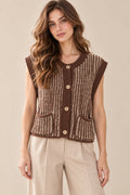 The Mocha Moment Sweater Vest