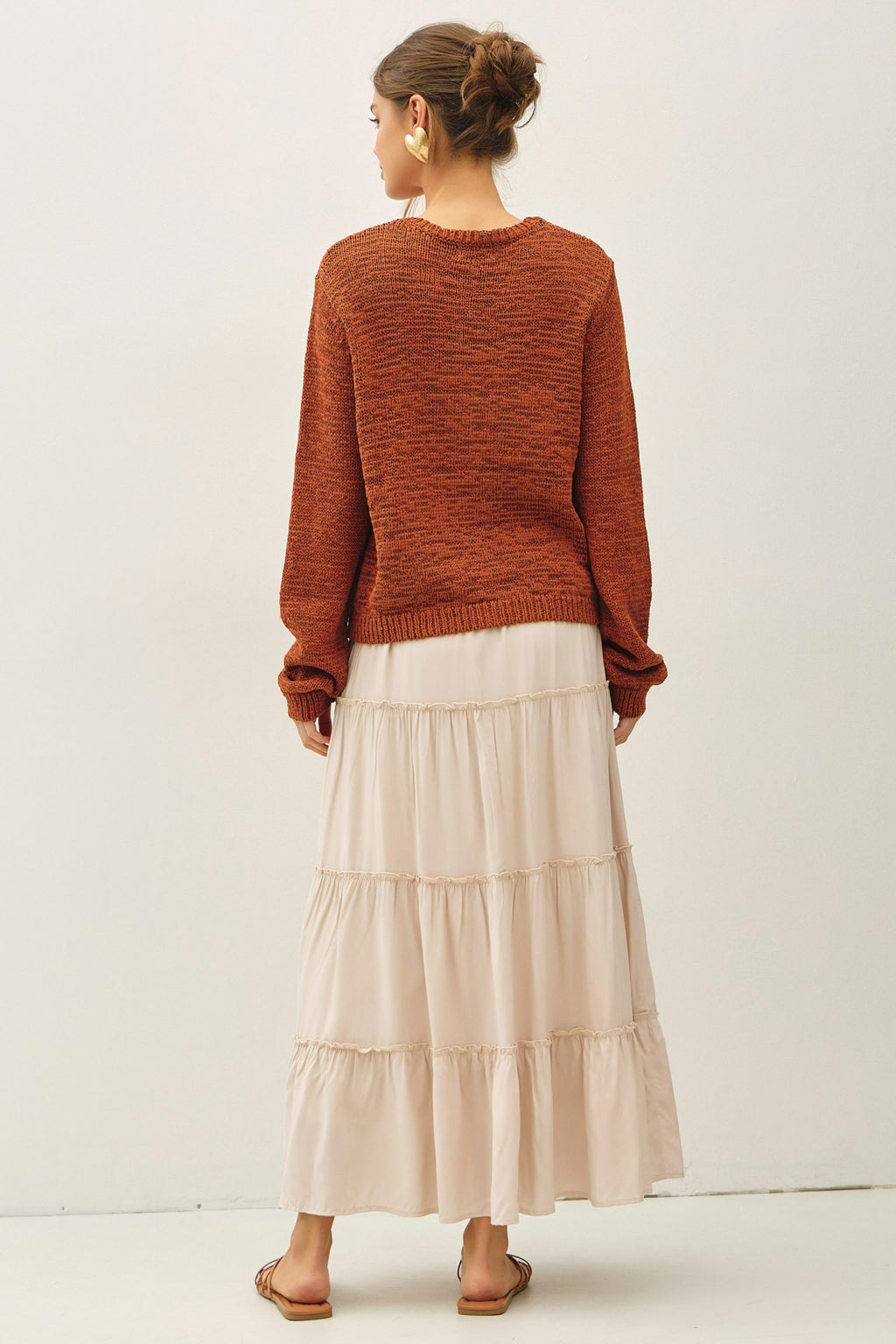 The Ivory Cascade Maxi Skirt