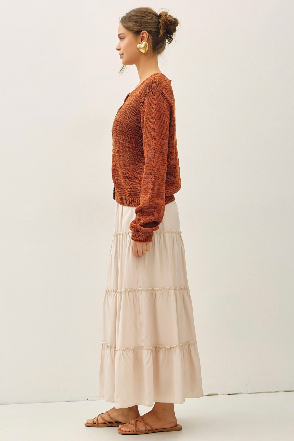 The Ivory Cascade Maxi Skirt