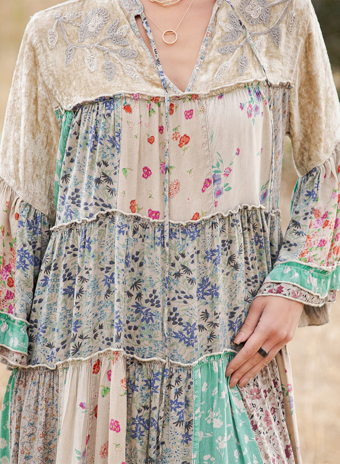Chic Patchwork Dress