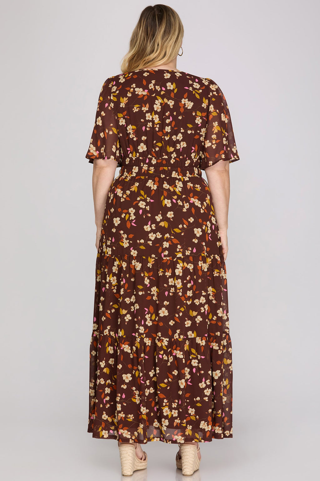 Curvy Forest Bloom Dress