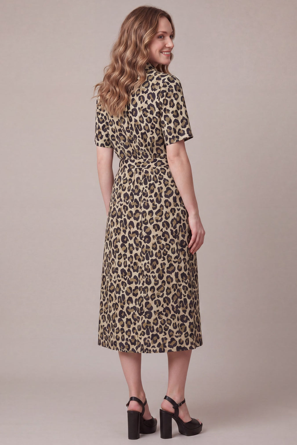 Leopard Luxe Midi Dress