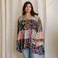 Curvy Boho Tiered Blouse