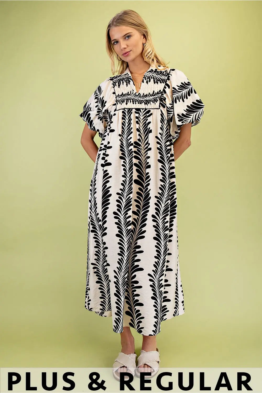 Palm Leaf Dress