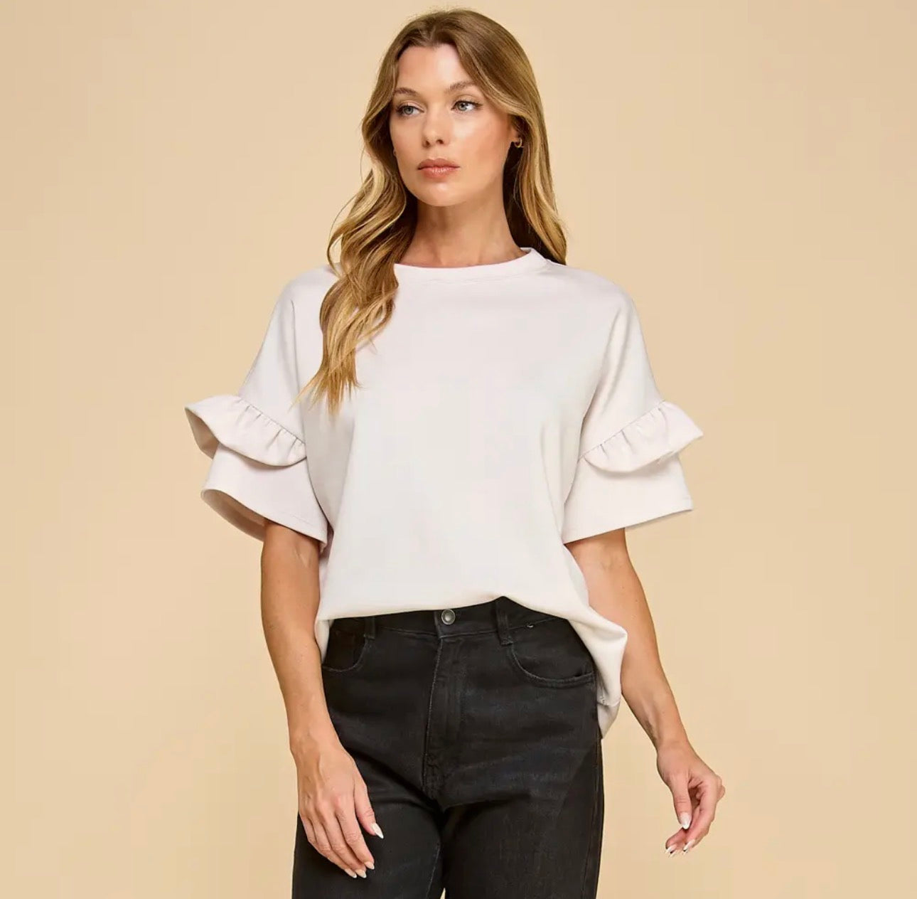 Every day Ruffle Sleeve Top