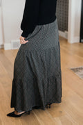 Smocked Waist Maxi Misty Lattice