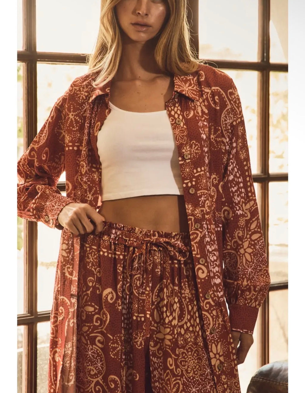 Curvy Sedona Sunset Duster