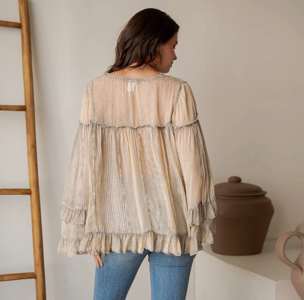 Dreamy Sheer Ruffle Top