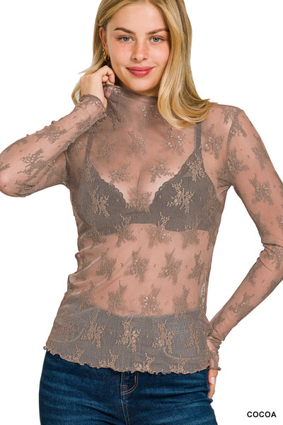 Lace Mesh Top