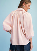 Striped Button Up Blouse