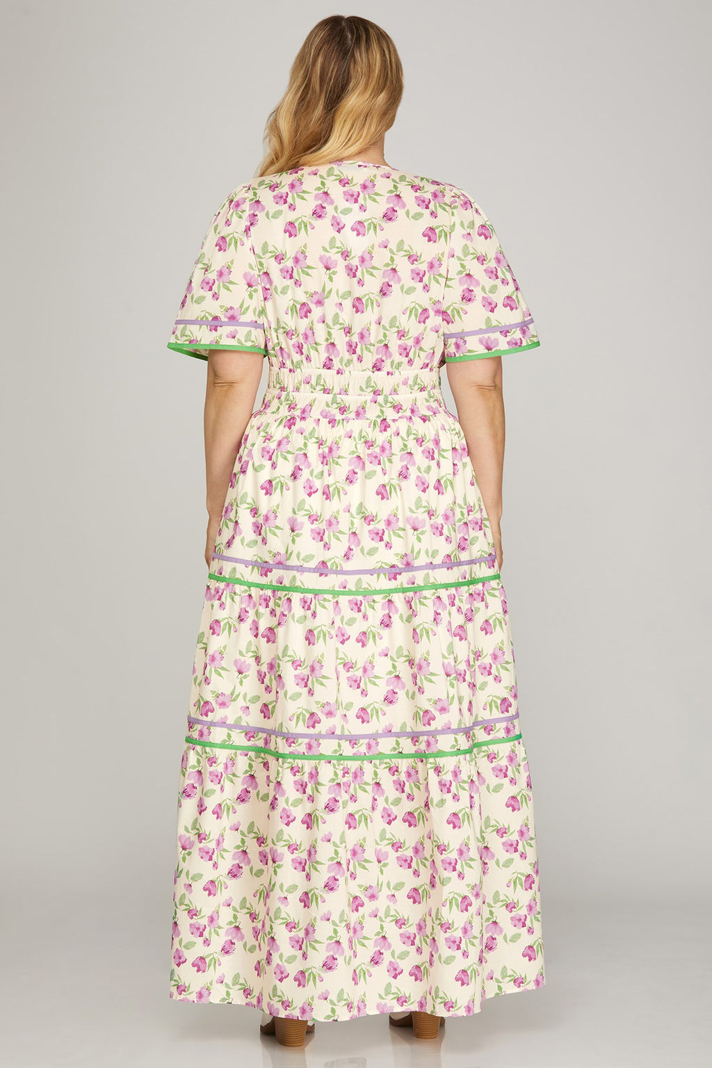 Curvy Roselyn Tiered Maxi