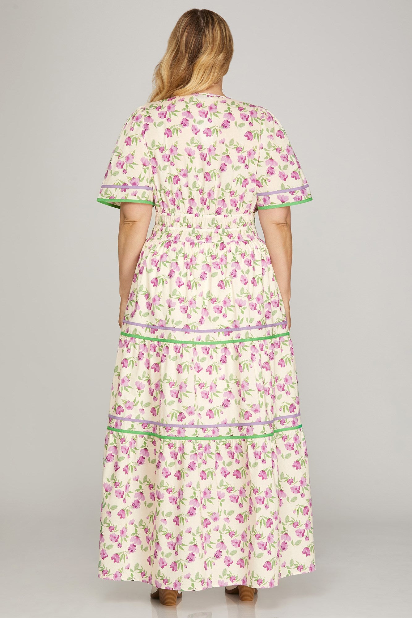 Curvy Roselyn Tiered Maxi