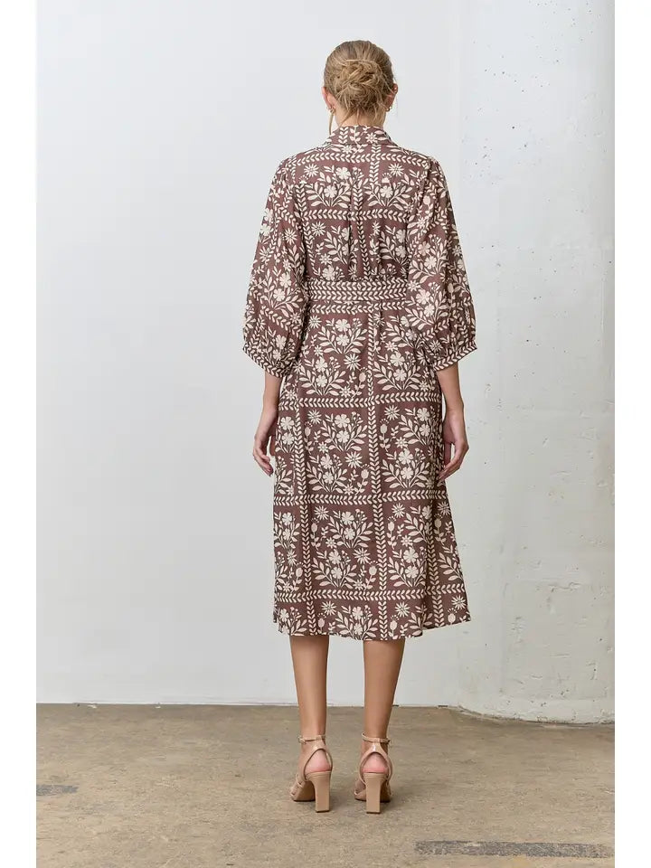 Cocoa Floral Dress