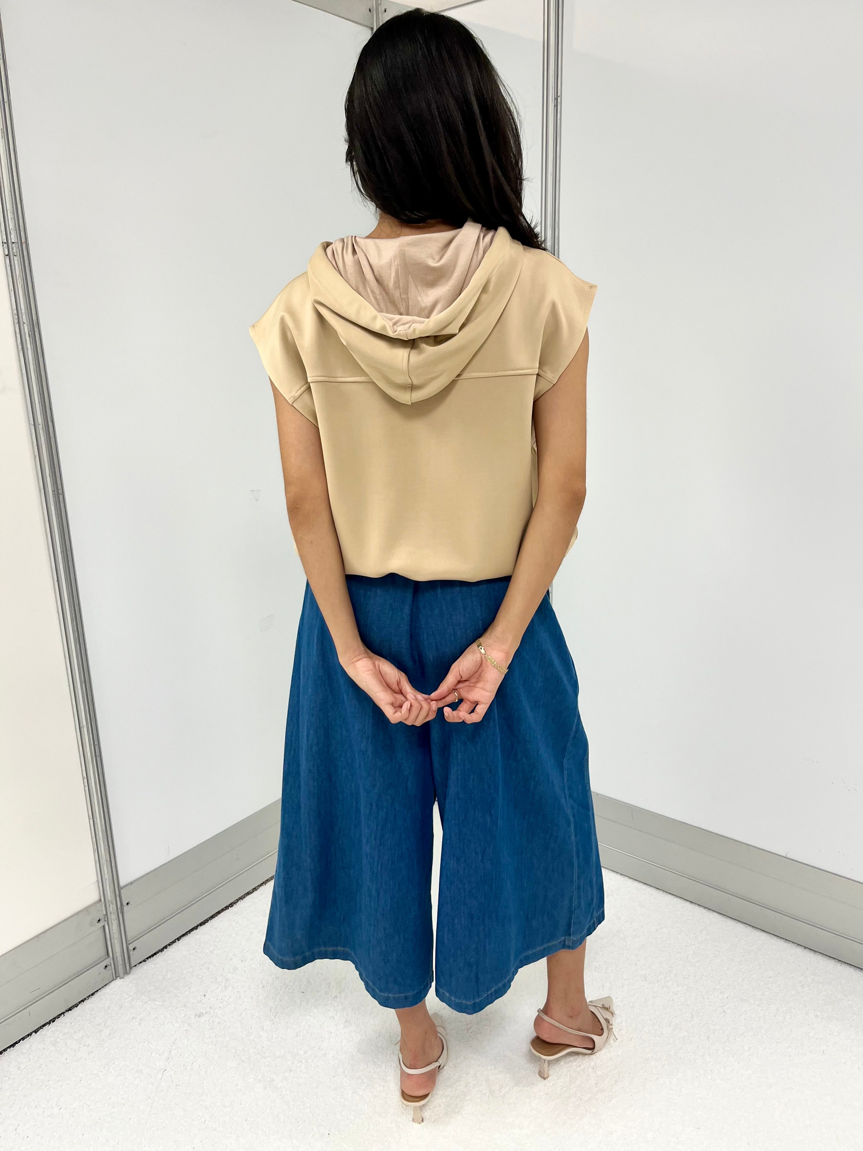 Sleeveless Scuba Hoodie