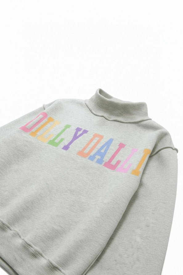 Dilly Dally Mock Neck Pullover