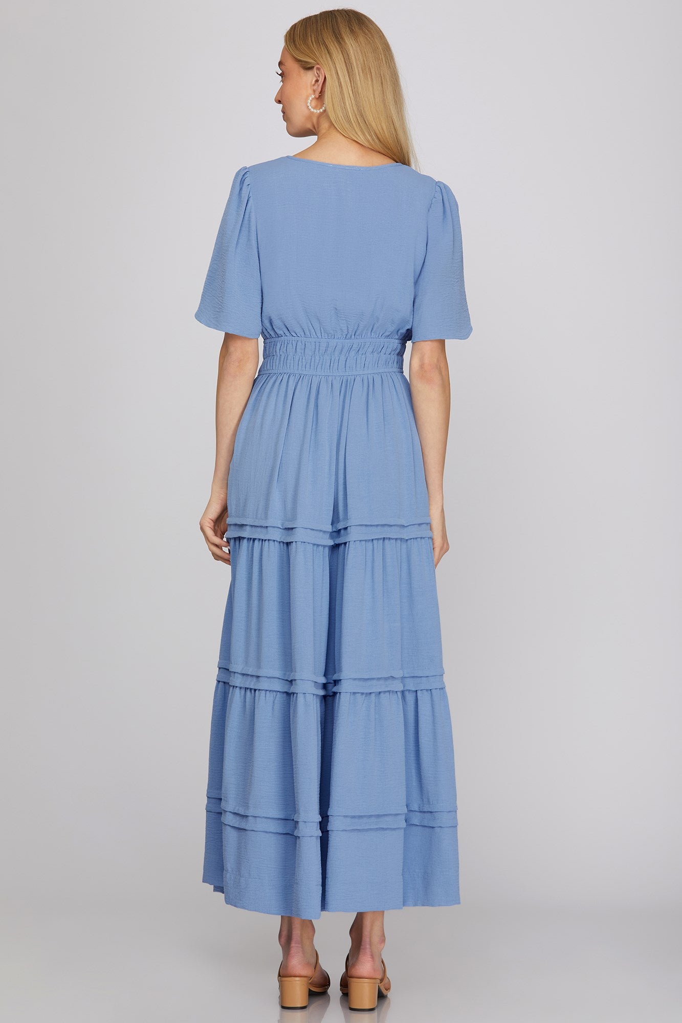 Smocked Tiered Maxi