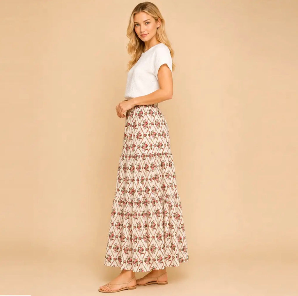 Three Tiered Maxi Skirt