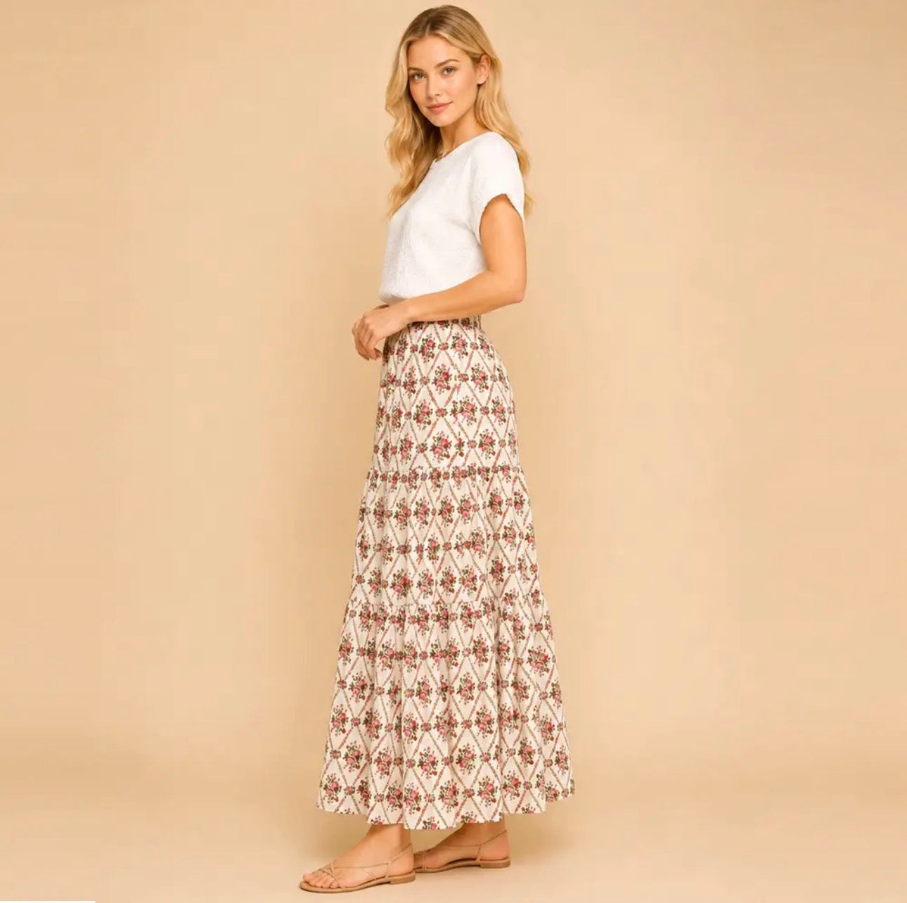 Three Tiered Maxi Skirt