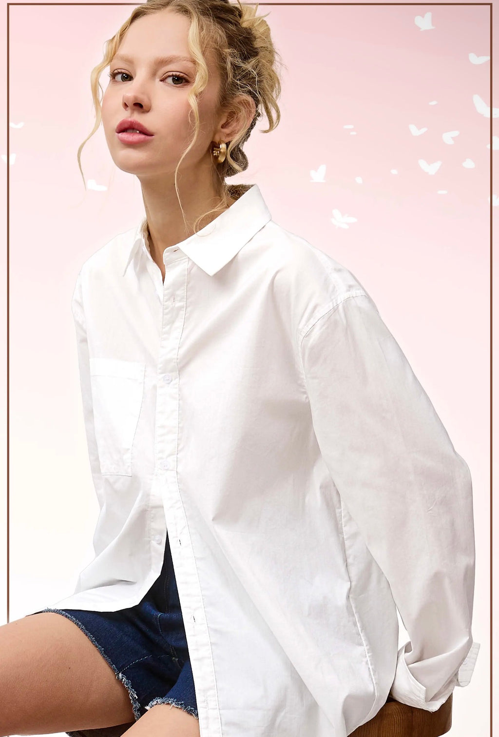 Classic Collar Button Up Shirt